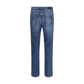 Givenchy Blue Cotton Straight-Leg Jeans